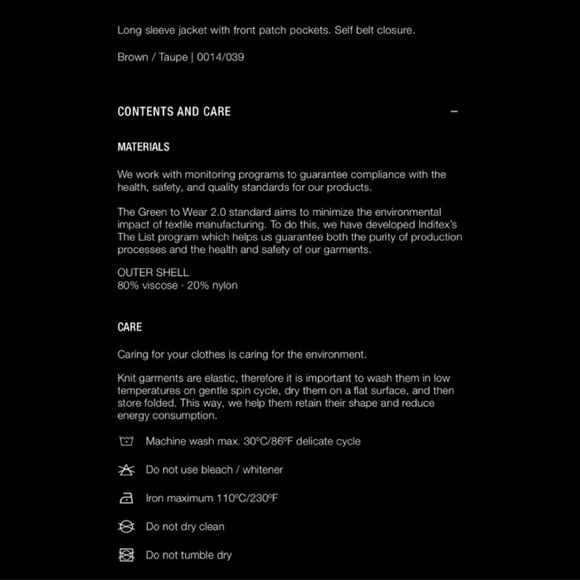 ZARA LONG KNIT JACKET WITH POCKETS | SIZE: L | NWT - Picture 9 of 9